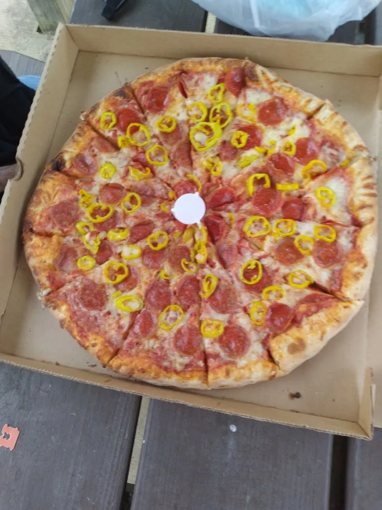 Pepperoni and Banana Pepper Pizza